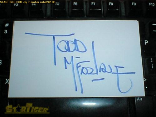 todd mcfarlane autograph signing 2021