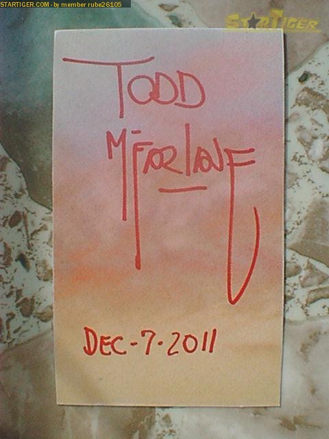 todd mcfarlane autograph signing 2021