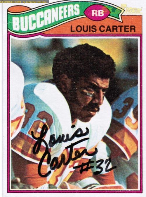 Louis Carter autograph collection entry at StarTiger