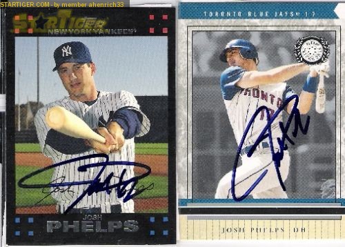 Josh Phelps autograph collection entry at StarTiger
