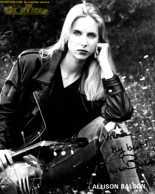 Allison Balson Autograph Collection Entry At Startiger