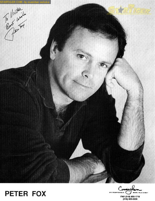 Peter Fox autograph collection entry at StarTiger