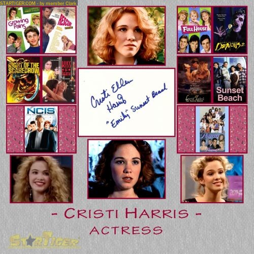 Cristi Ellen Harris autograph collection entry at StarTiger