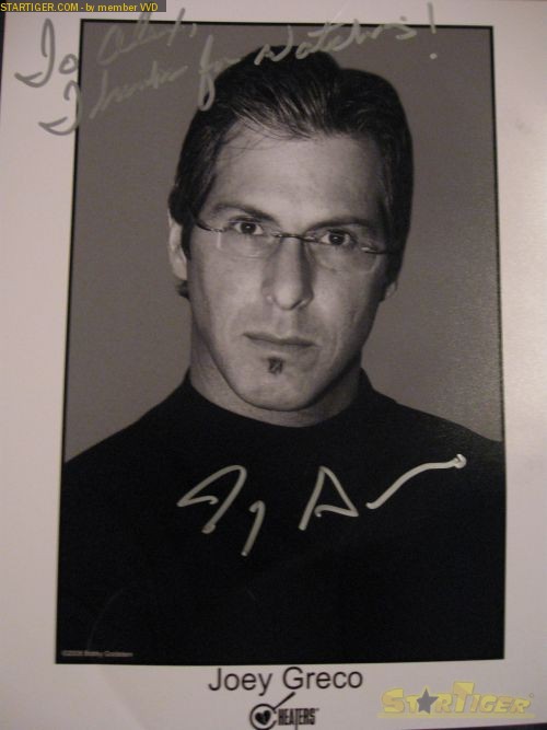 Joel Greco autograph collection entry at StarTiger