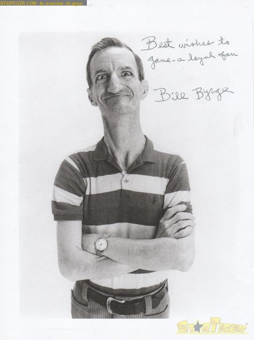 Bill Byrge autograph collection entry at StarTiger