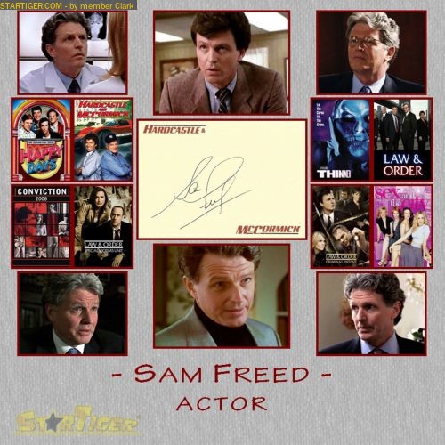 Sam Freed autograph collection entry at StarTiger