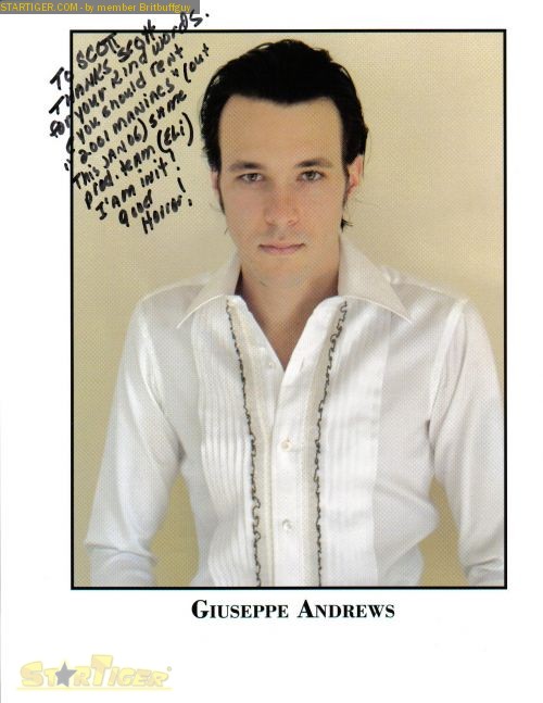 Giuseppe Andrews autograph collection entry at StarTiger